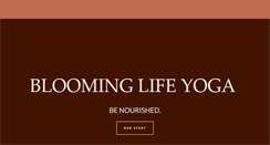 Desktop Screenshot of bloominglifeyoga.com