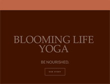 Tablet Screenshot of bloominglifeyoga.com